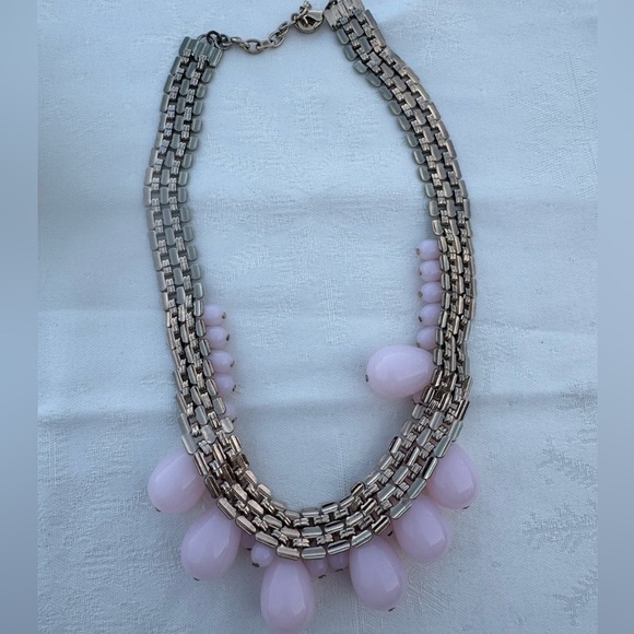 Pink beaded necklace - Picture 3 of 6